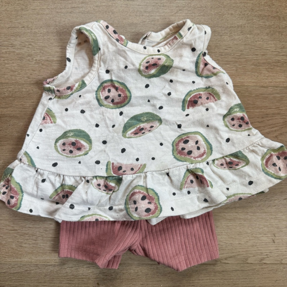 Little planet by carters 3-6 months watermelon set
